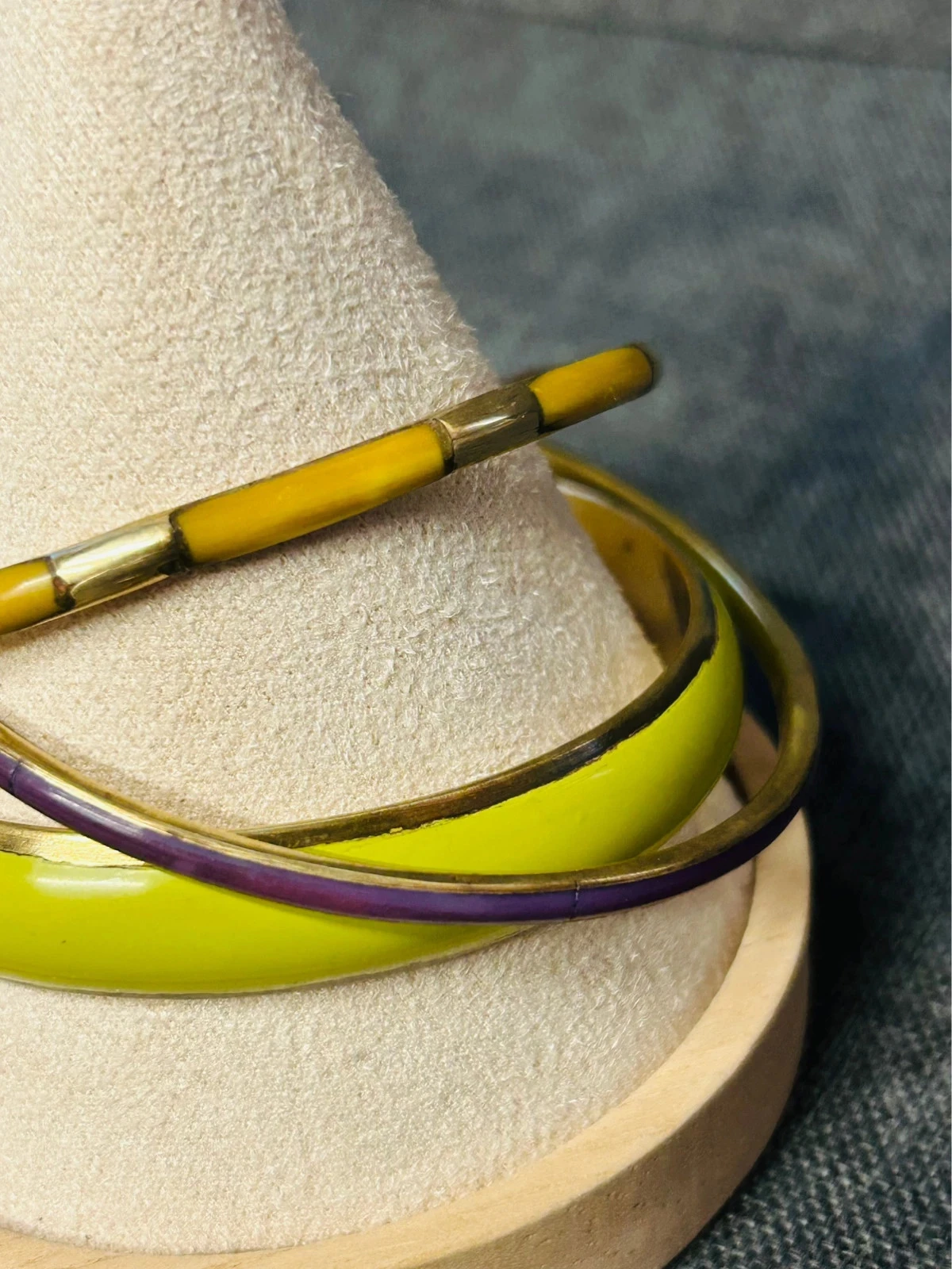 Lote de 3 pulseiras de fantasia vintage – photo 2